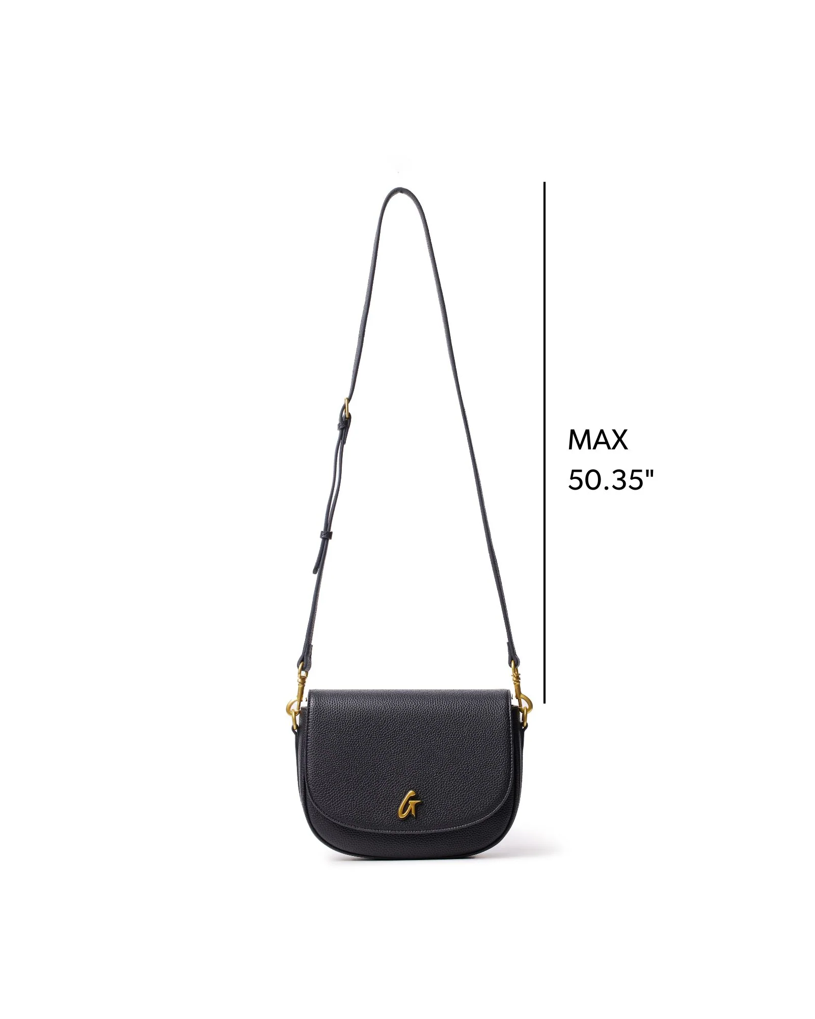 MEDIUM PEBBLE SHOULDER BAG - BLACK - Image 6