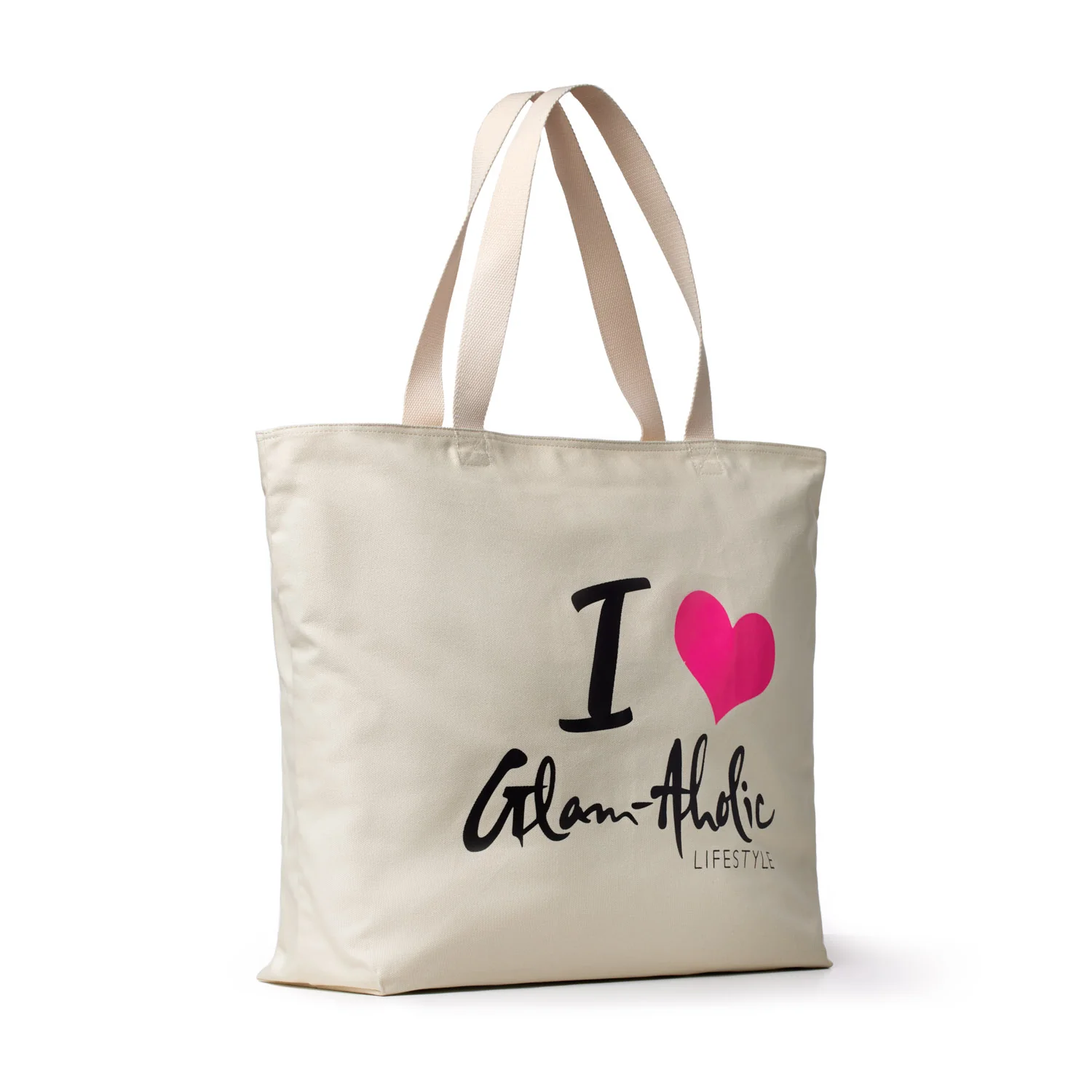 SIGNATURE LOGO CANVAS TOTE - HOT PINK - Image 6