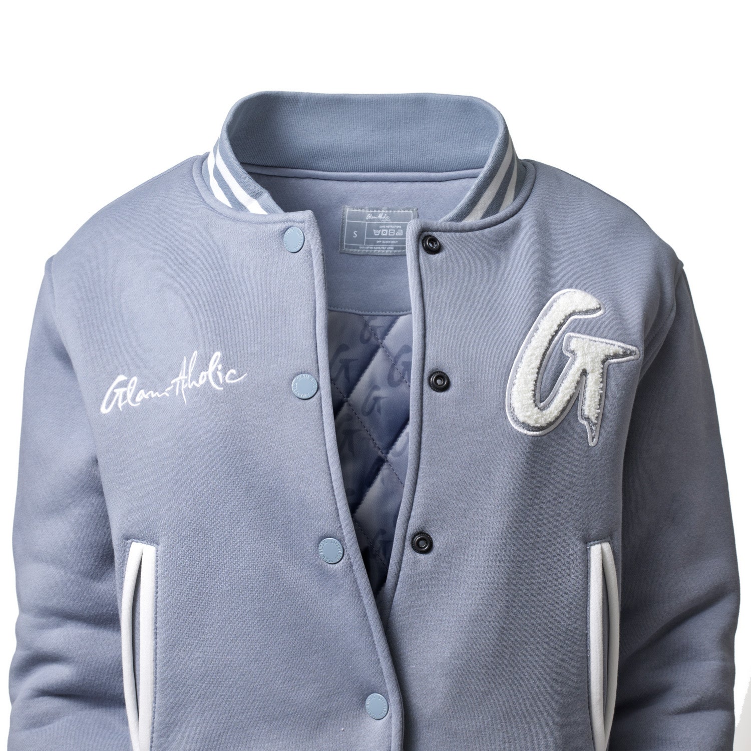 ESSENTIAL VARSITY JACKET - GRAY - Image 4