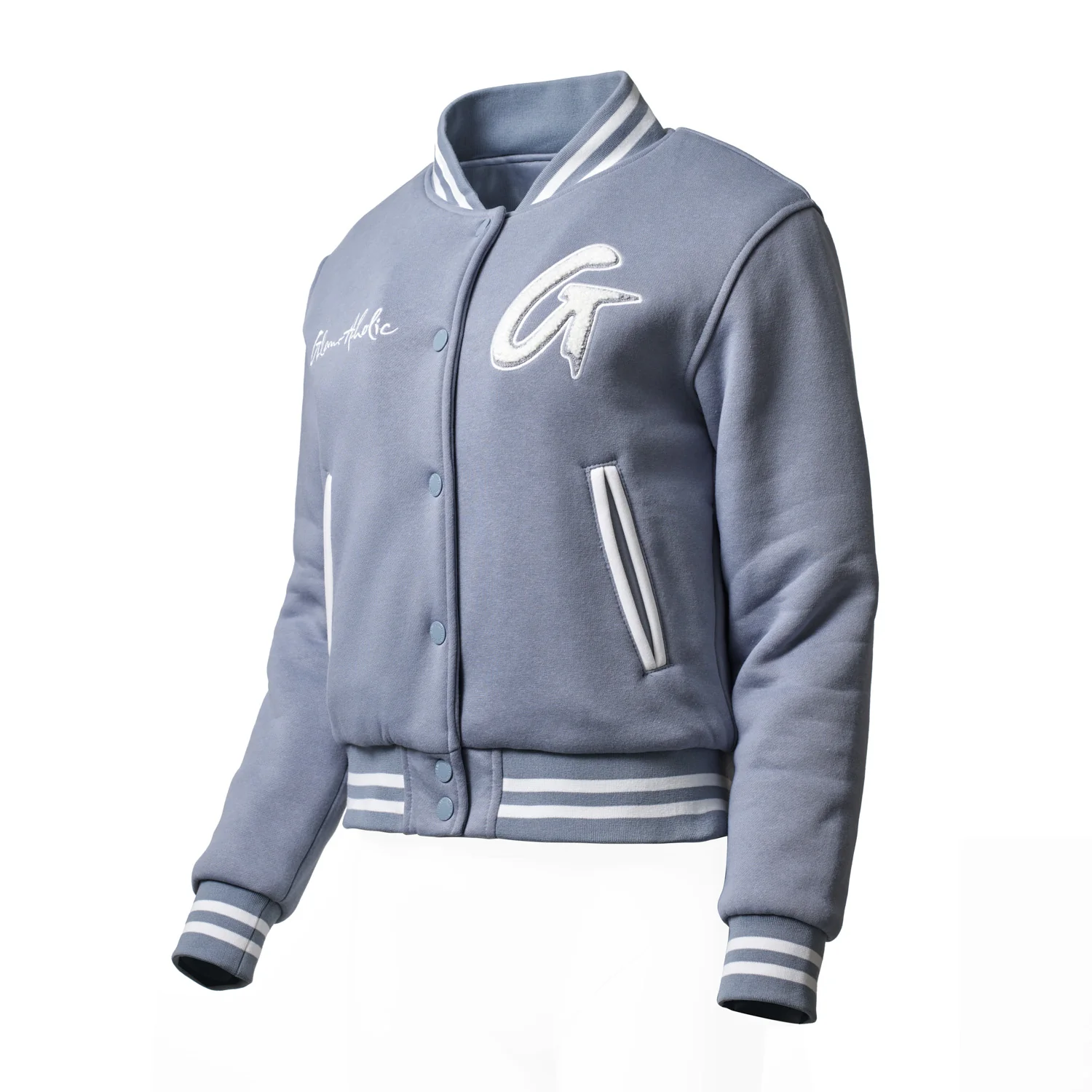 ESSENTIAL VARSITY JACKET - GRAY - Image 9