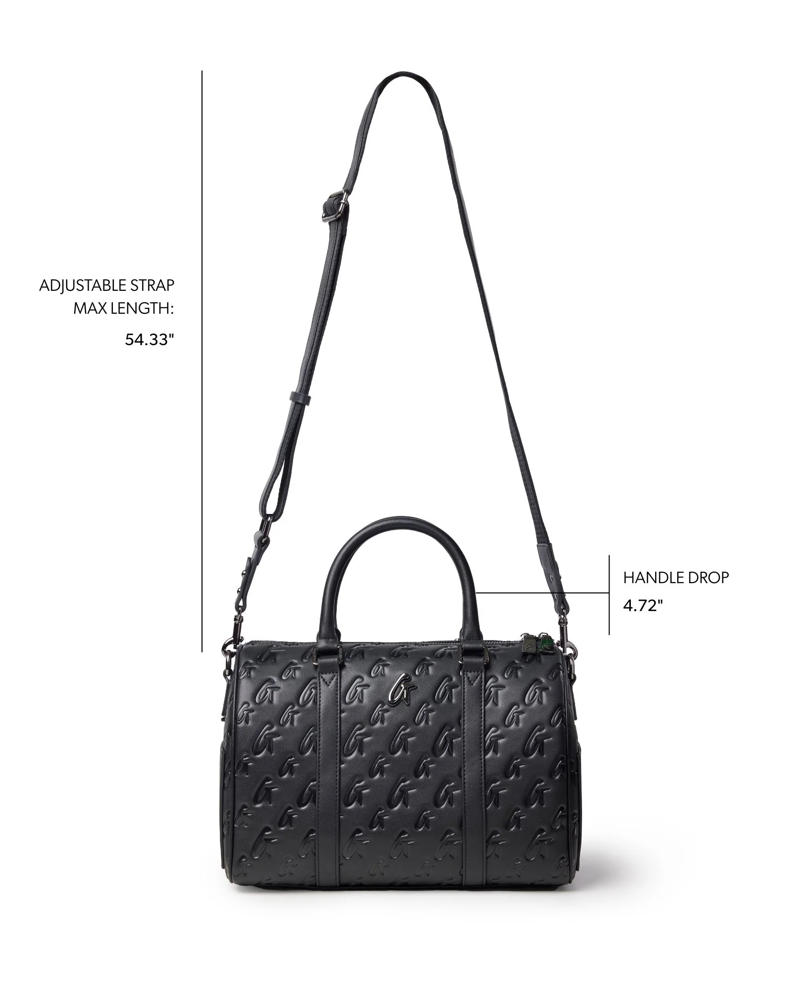 LARGE MONOGRAM GAL BOSTON BAG - BLACK - Image 7