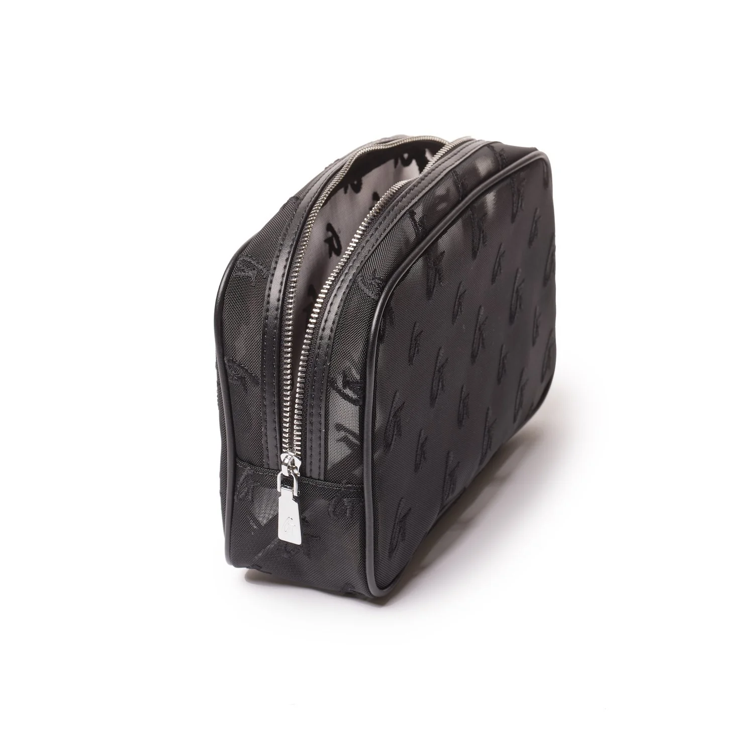 SMALL MESH MONOGRAM TOILETRY BAG - BLACK - Image 2