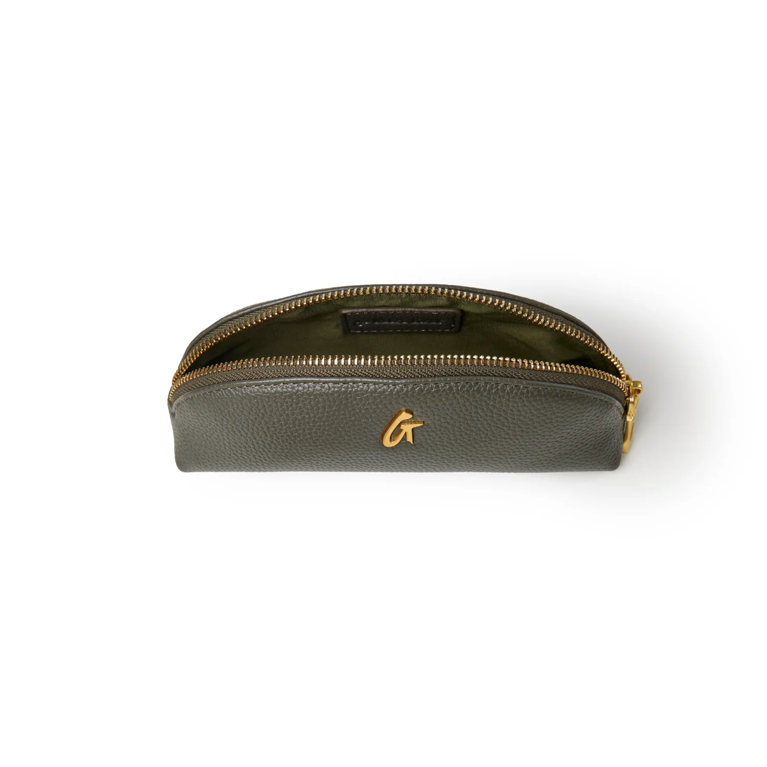 MINI PEBBLE POUCH - OLIVE GREEN - Image 3