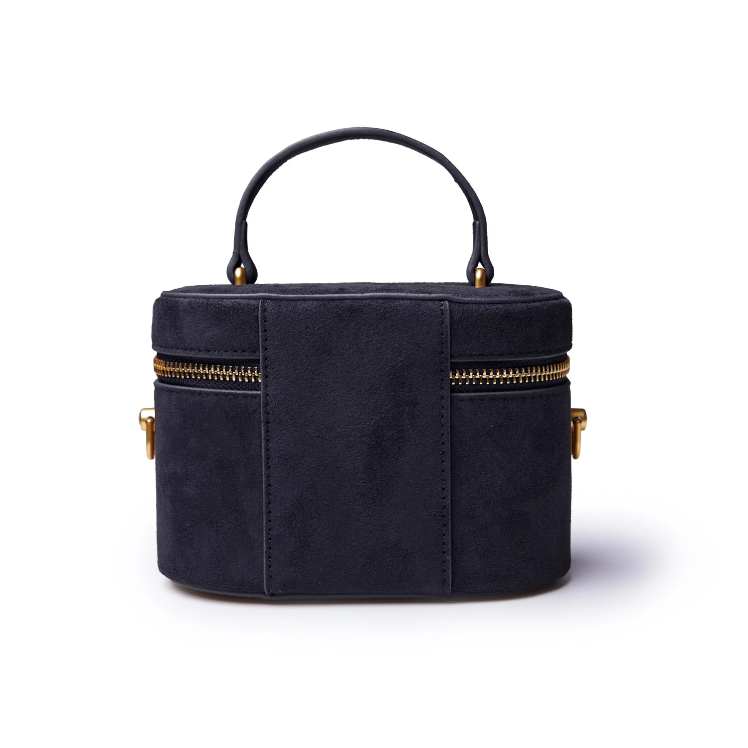 MINI SUEDE VANITY BAG - BLACK - Image 5