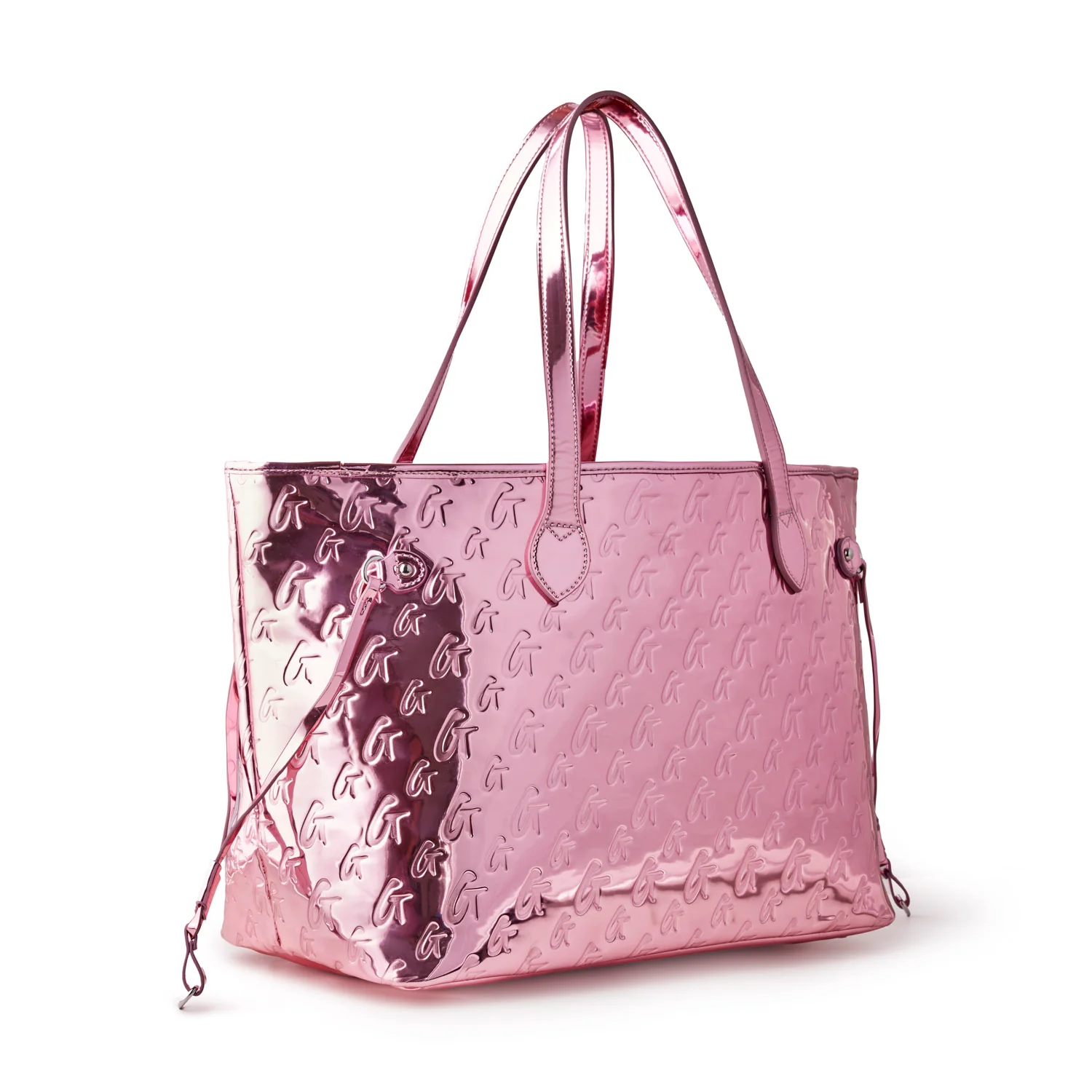 METALLIC MONOGRAM GLAM TOTE - METALLIC PINK - Image 4