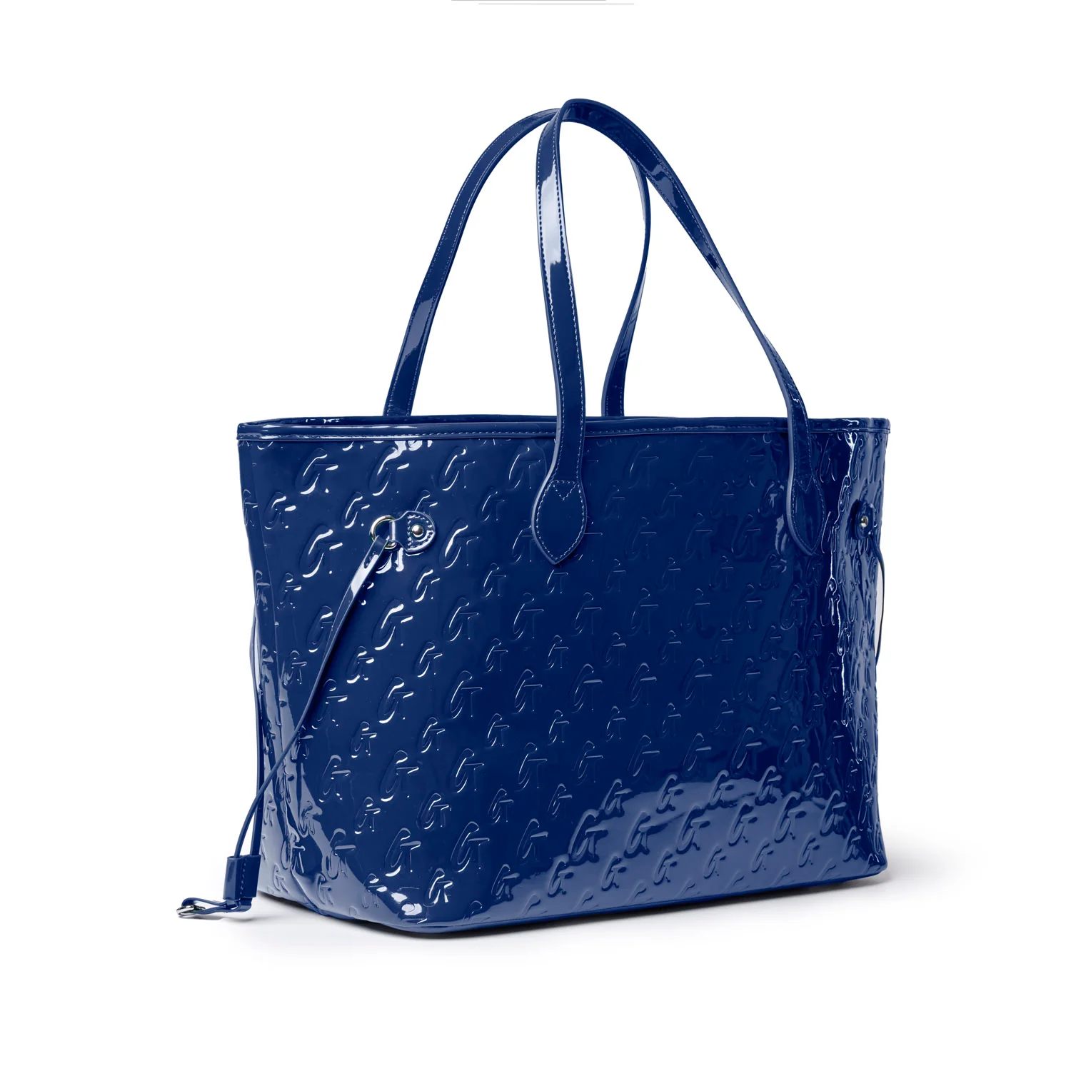 MONOGRAM GLAM TOTE WITH WRISTLET - MIRROR NAVY - Image 5