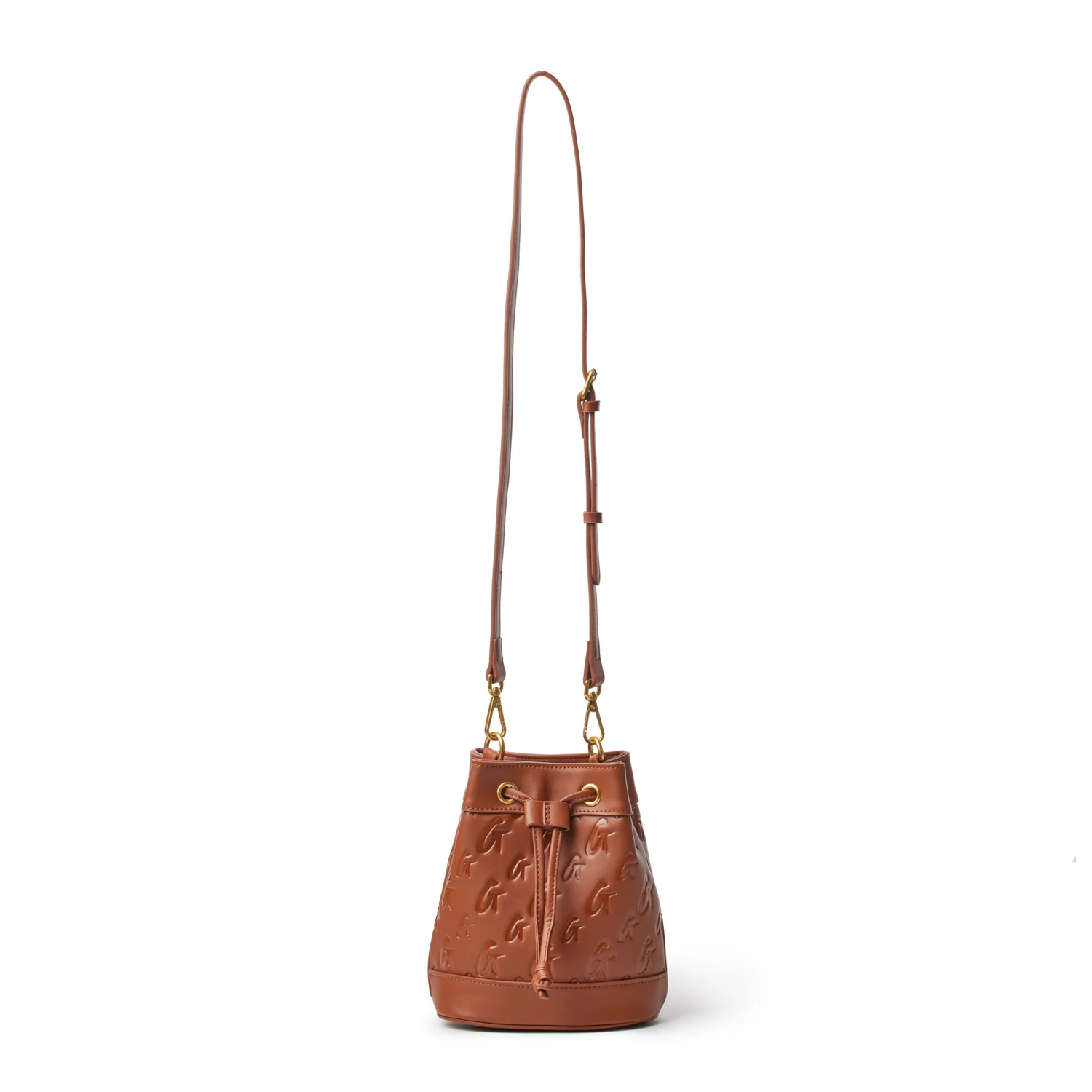 MINI MONOGRAM BUCKET BAG - BROWN - Image 5