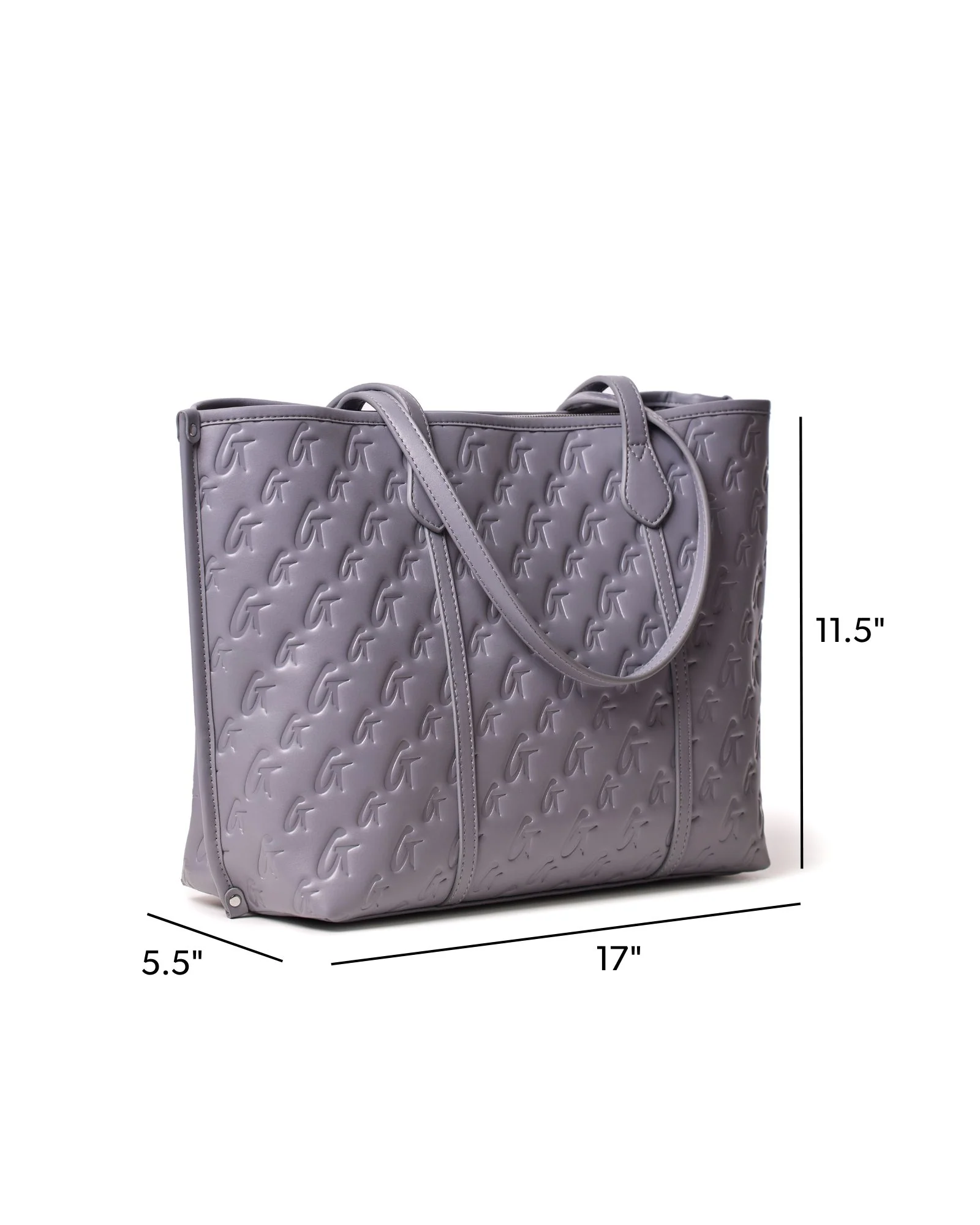 MONOGRAM SLEEK TOTE - GRAY - Image 6