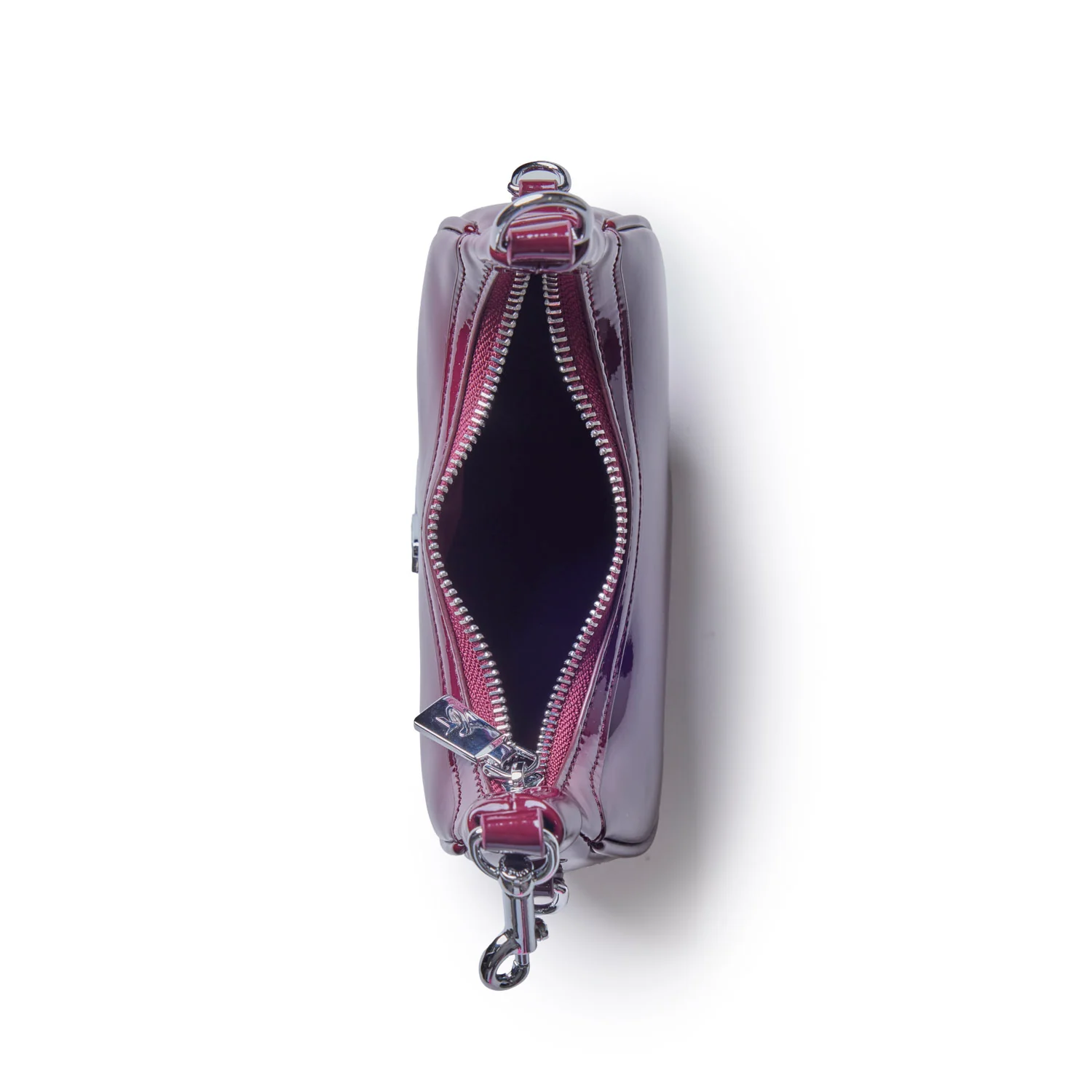 NANO MIRROR HOBO BAG - MIRROR BURGUNDY - Image 5