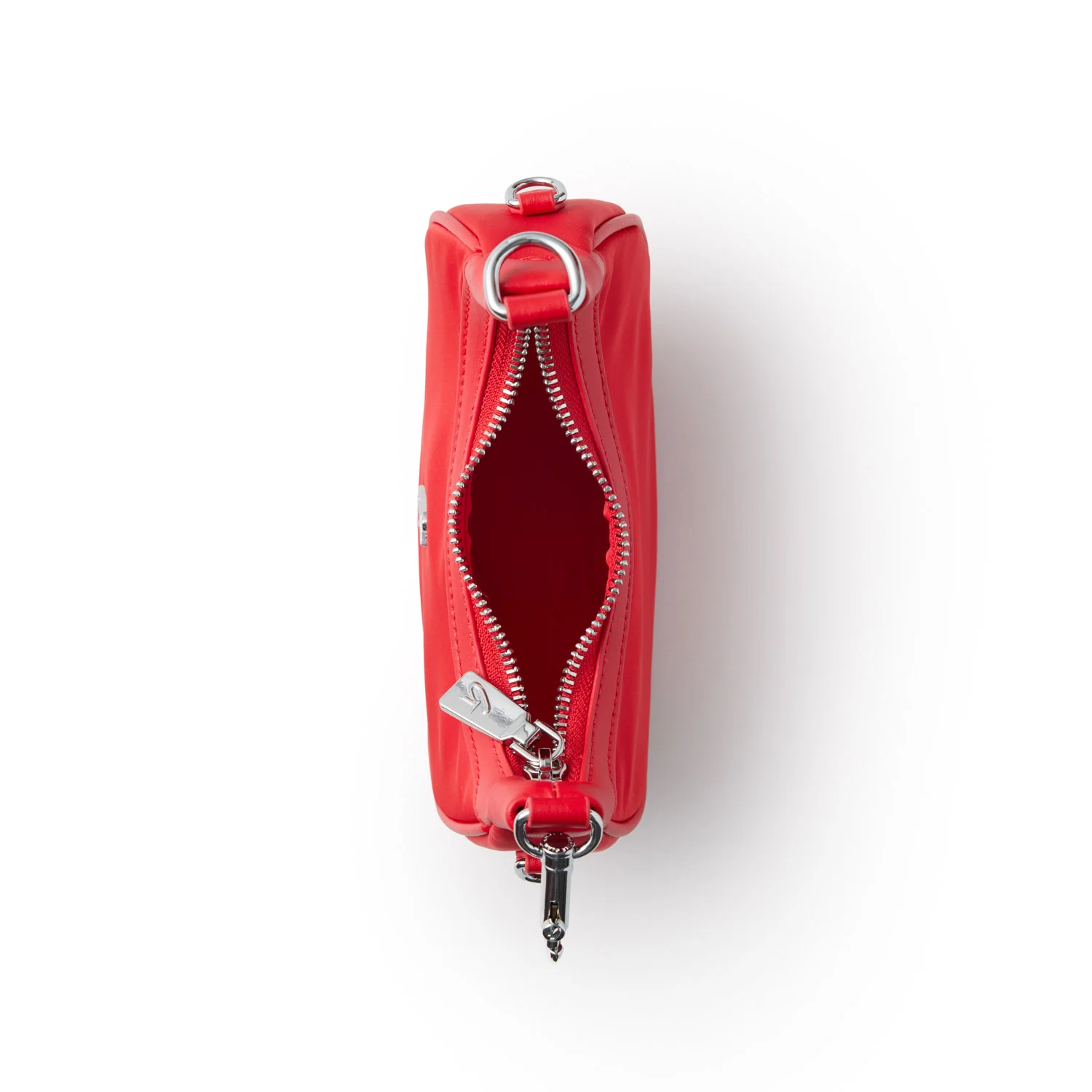 NANO NYLON HOBO BAG - RED - Image 5