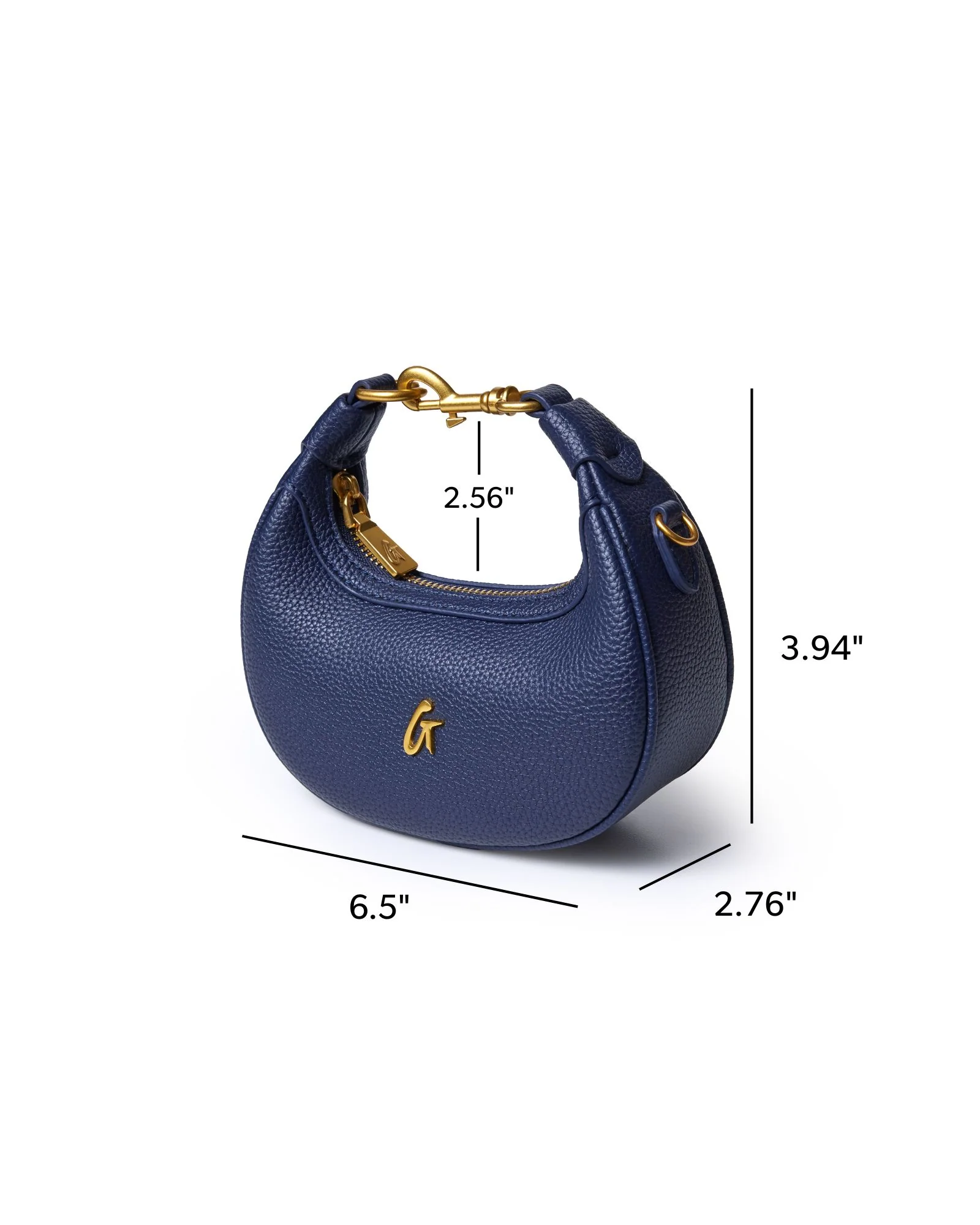 NANO PEBBLE HOBO BAG - NAVY - Image 6