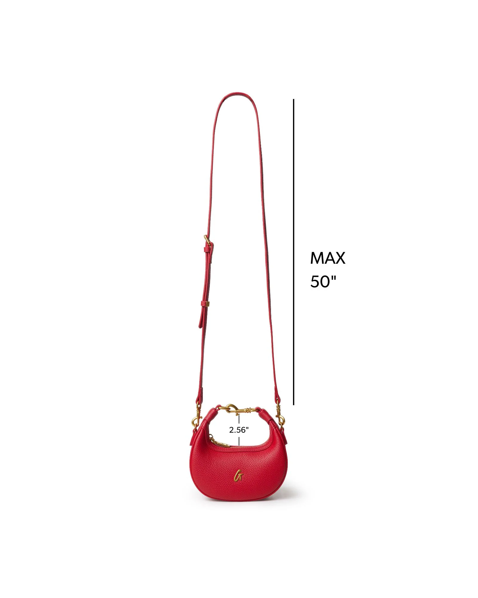 NANO PEBBLE HOBO BAG - RED - Image 7