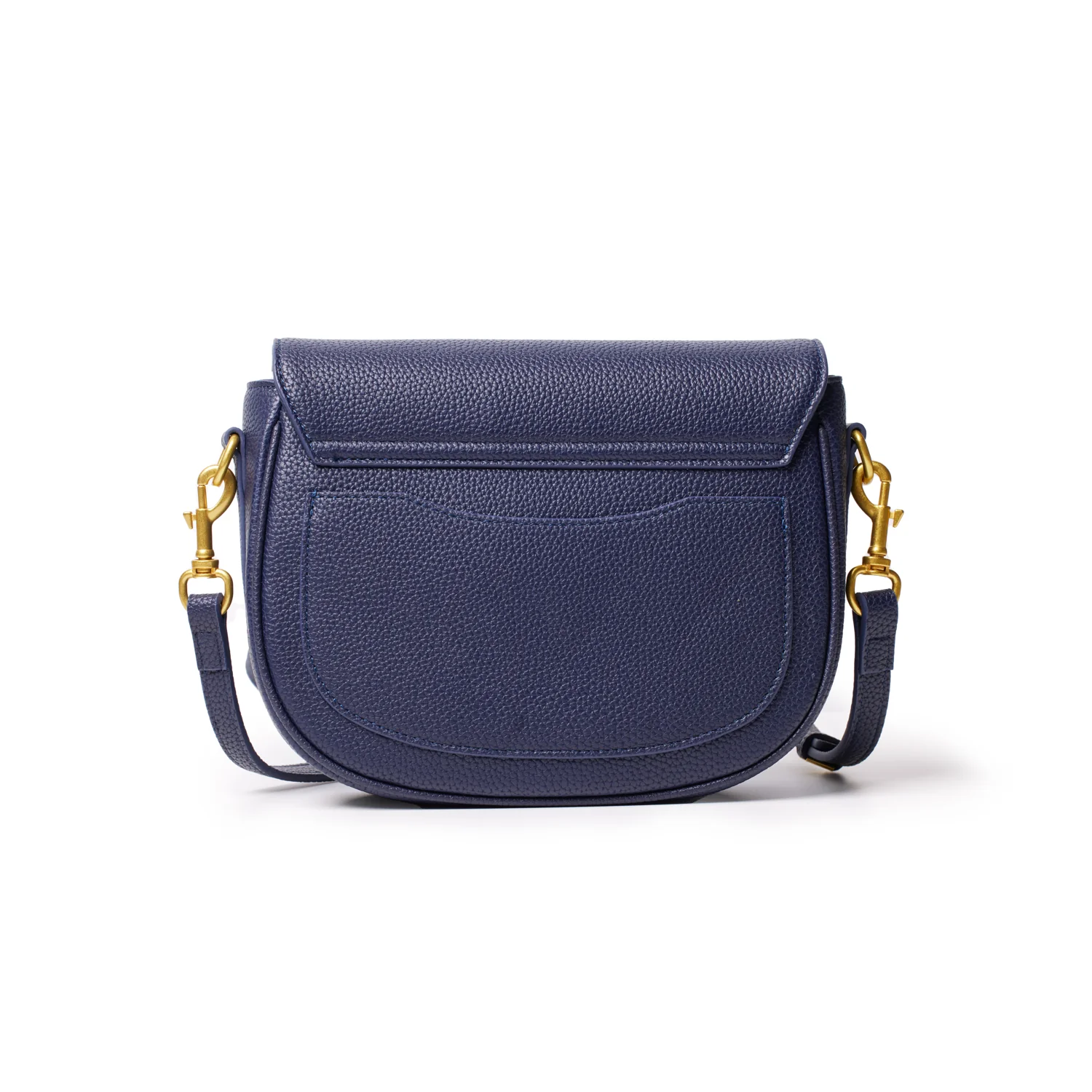 MEDIUM PEBBLE SHOULDER BAG - NAVY - Image 3