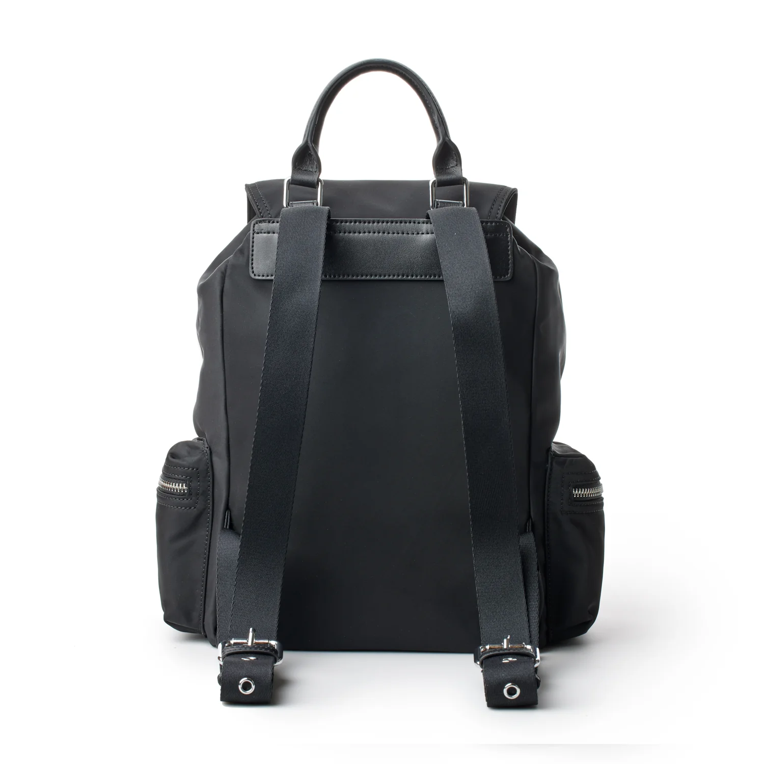 NYLON BACKPACK - BLACK - Image 3
