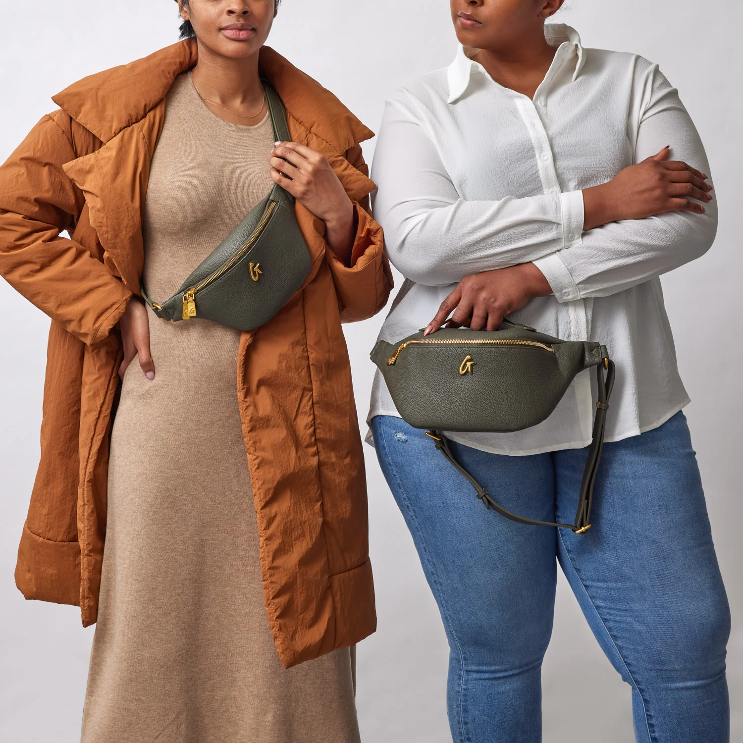 MINI PEBBLE FANNY PACK - OLIVE GREEN - Image 9