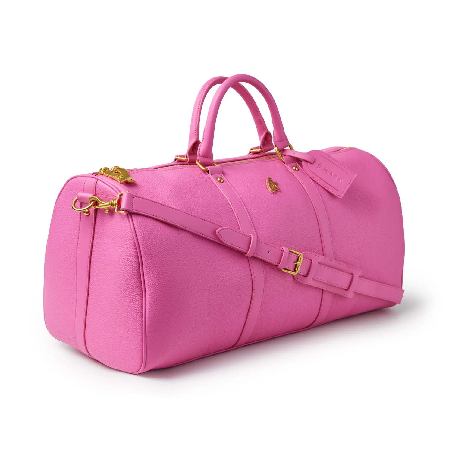 PEBBLE DUFFLE BAG - HOT PINK - Image 3
