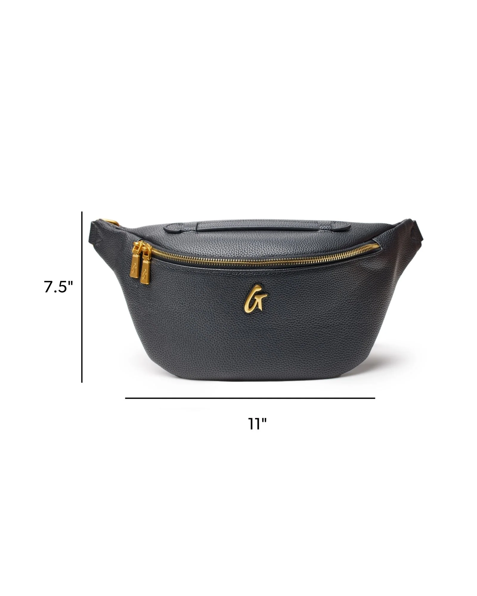 PEBBLE FANNY PACK - BLACK - Image 6