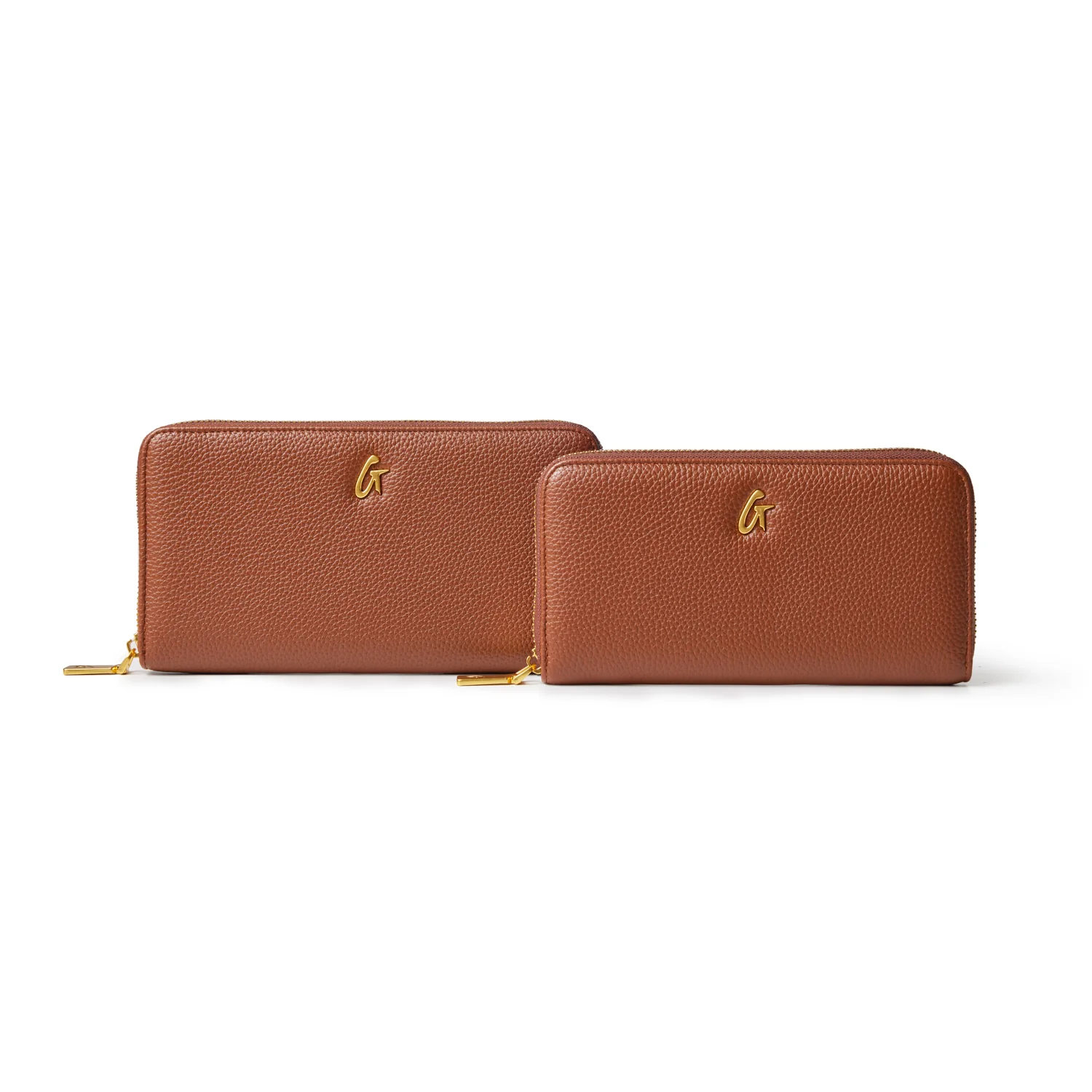 JUMBO PEBBLE WALLET - BROWN - Image 6