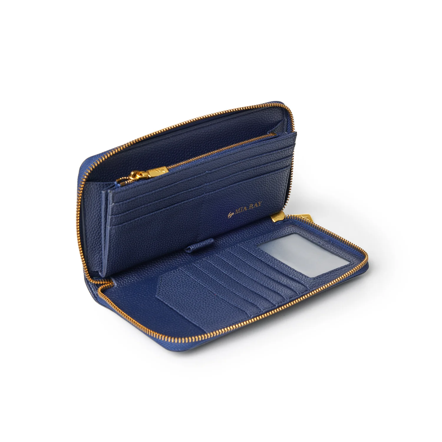 JUMBO PEBBLE WALLET - NAVY - Image 4