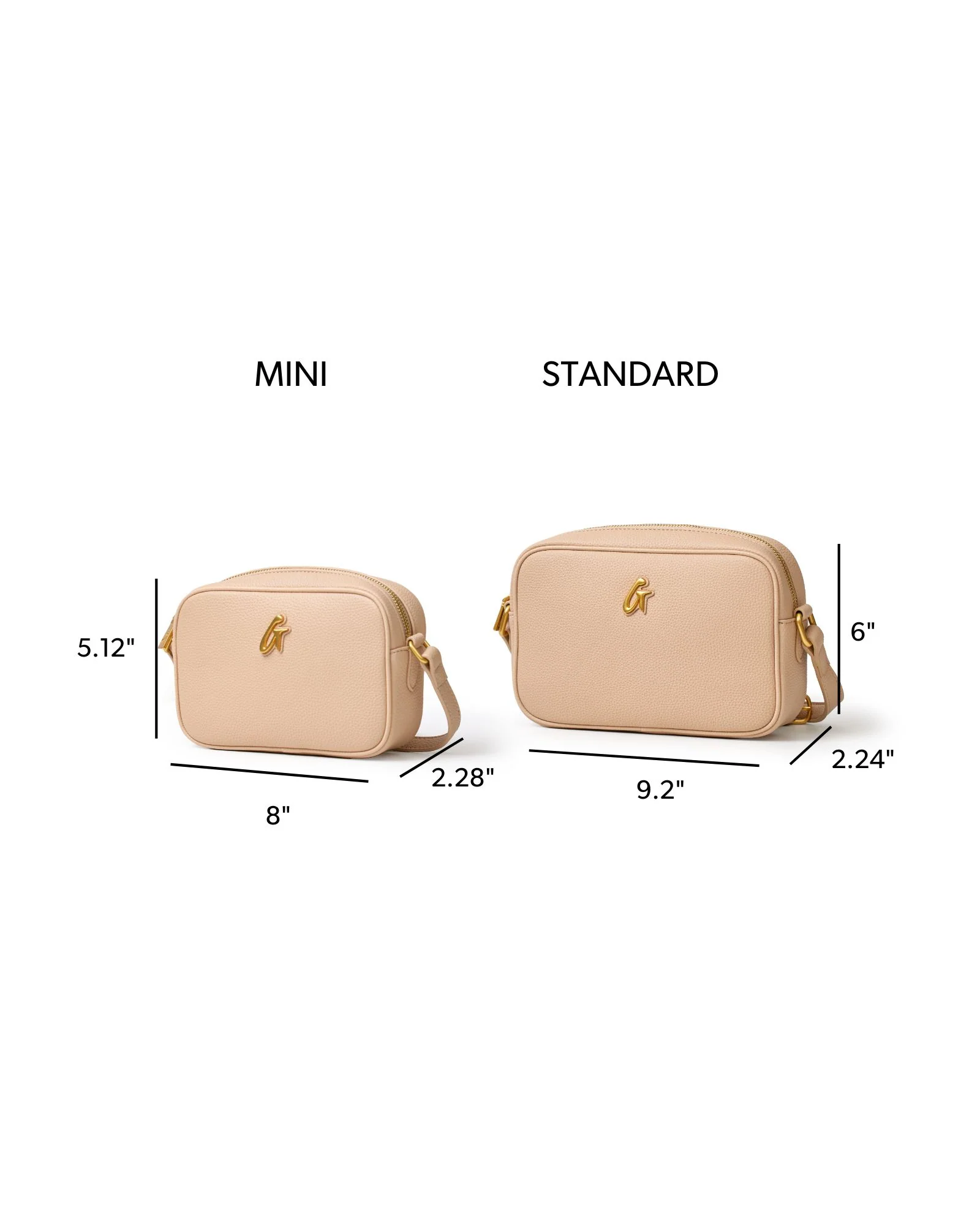 MINI PEBBLE CAMERA BAG - NUDE - Image 8