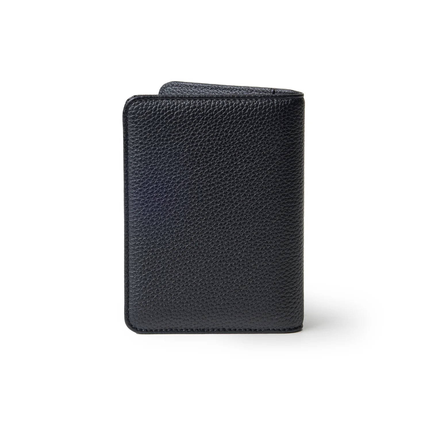 PEBBLE PASSPORT HOLDER - BLACK - Image 3