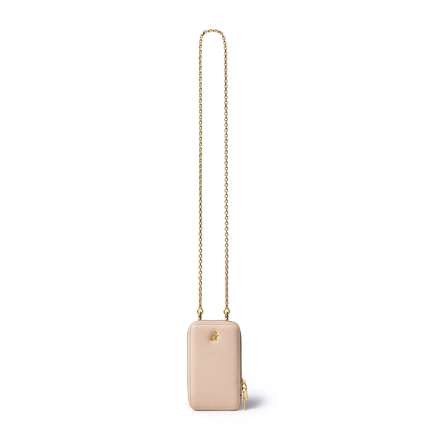 PEBBLE PHONE CROSSBODY - NUDE - Image 4