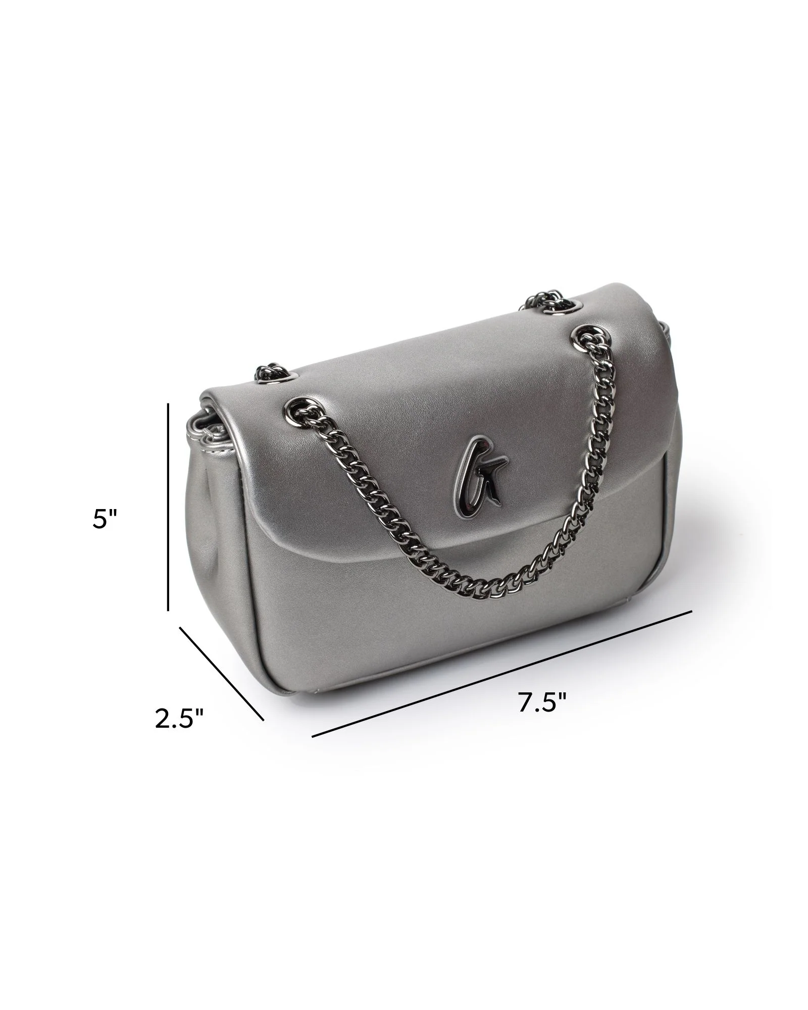 MINI STANDARD FLAP BAG - PLATINUM - Image 3