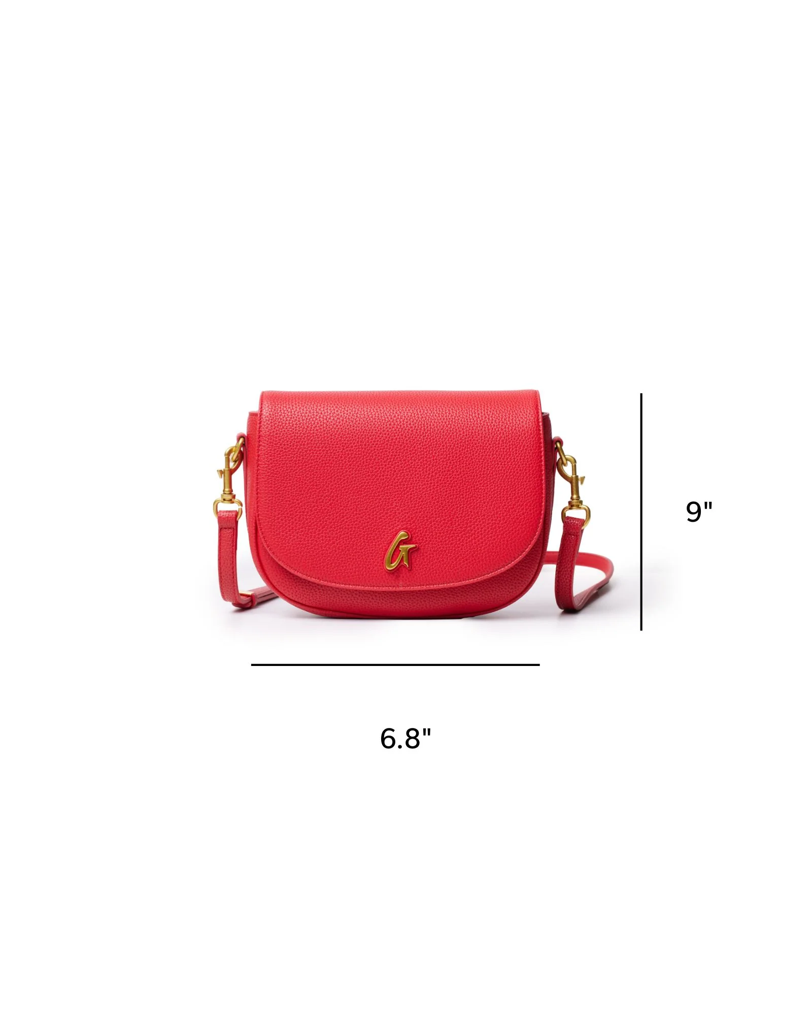 MEDIUM PEBBLE SHOULDER BAG - RED - Image 5