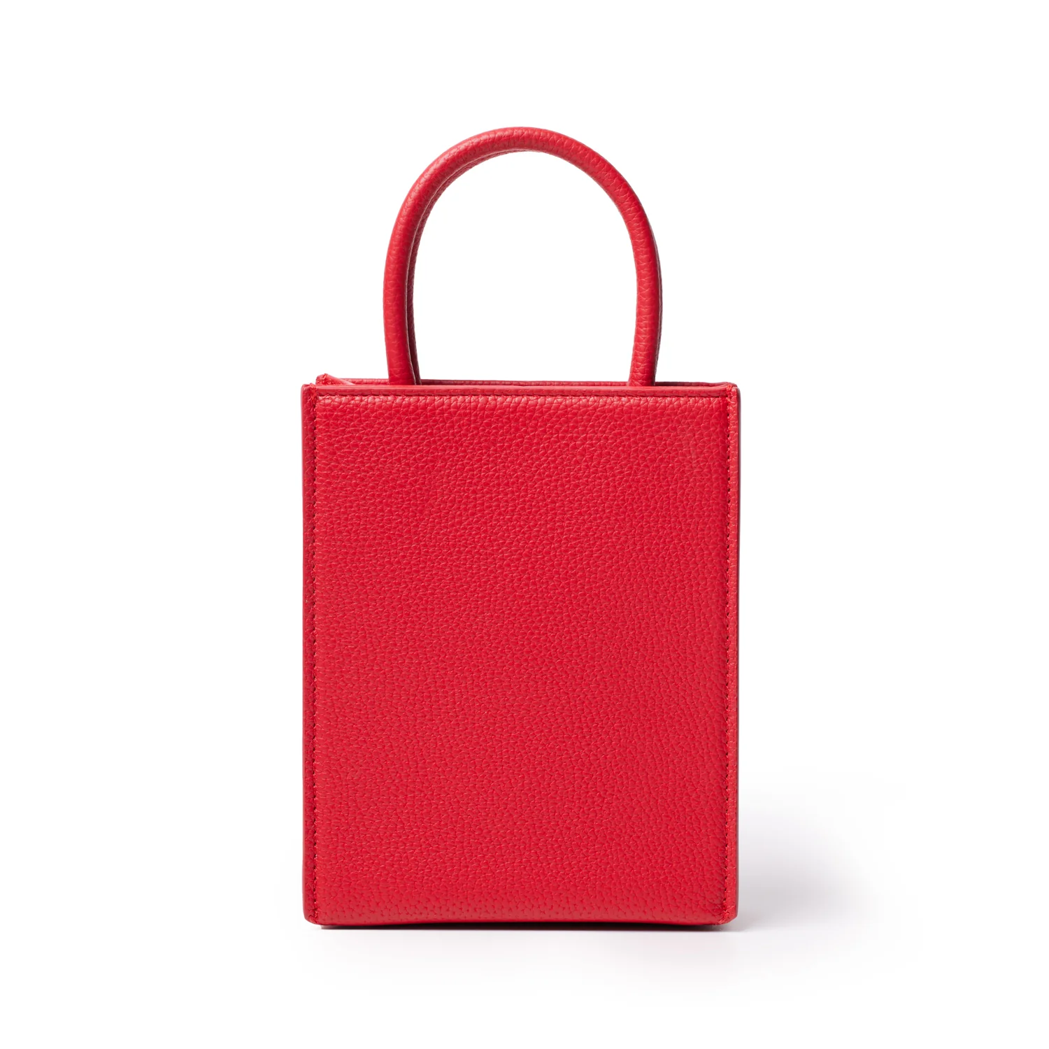 MINI PEBBLE TOTE - RED - Image 4