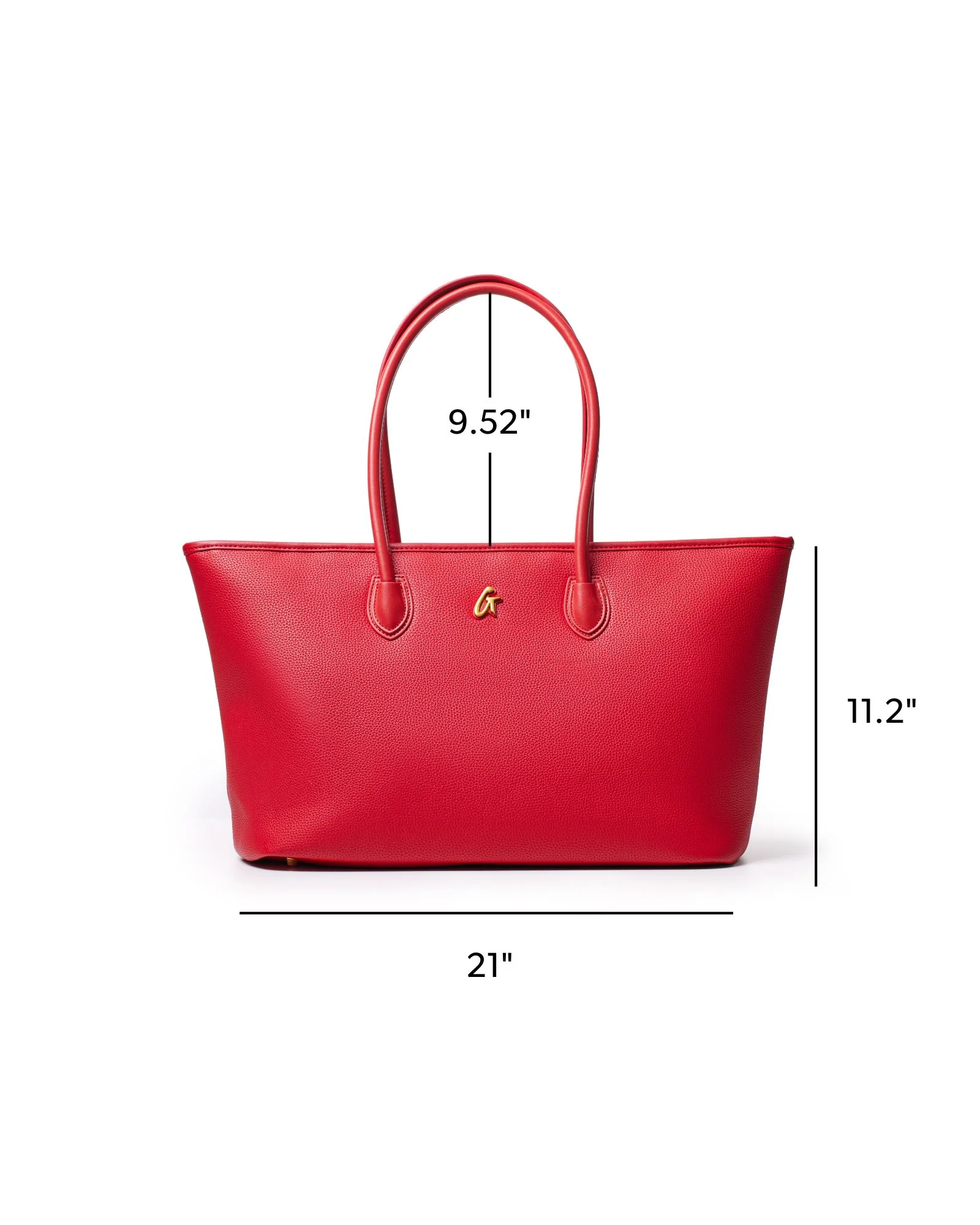 PEBBLE TOTE BAG - RED - Image 5