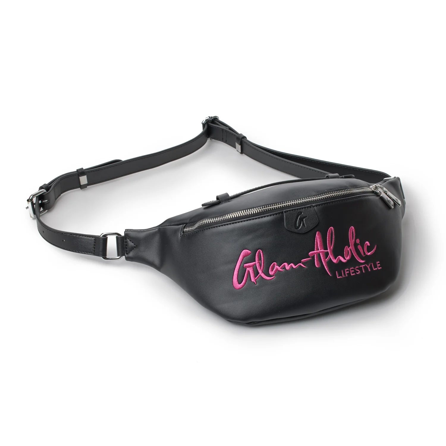 SIGNATURE LOGO FANNY PACK - BLACK PINK - Image 4