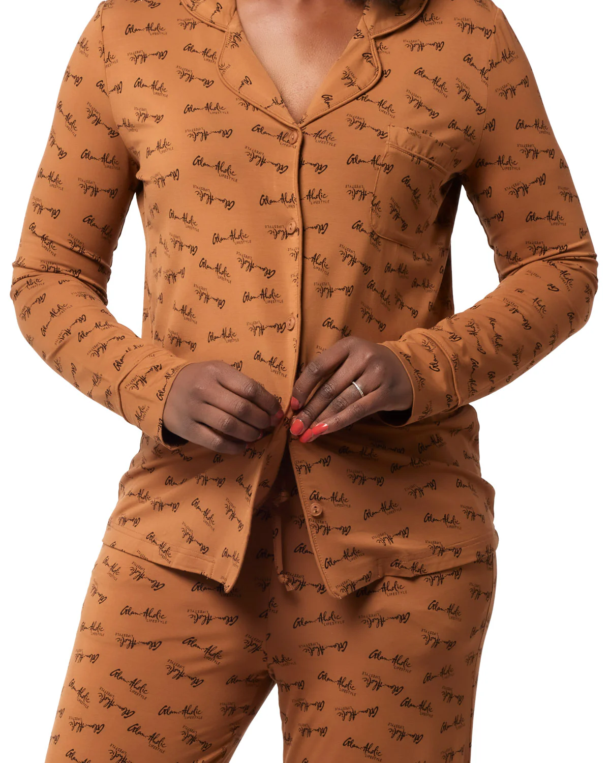 SIGNATURE PAJAMAS STANDARD - BROWN - Image 4