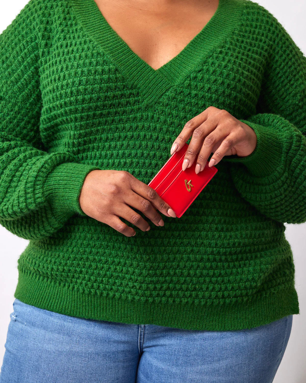 STANDARD GOLD CARD HOLDER - MIRROR RED - Image 2