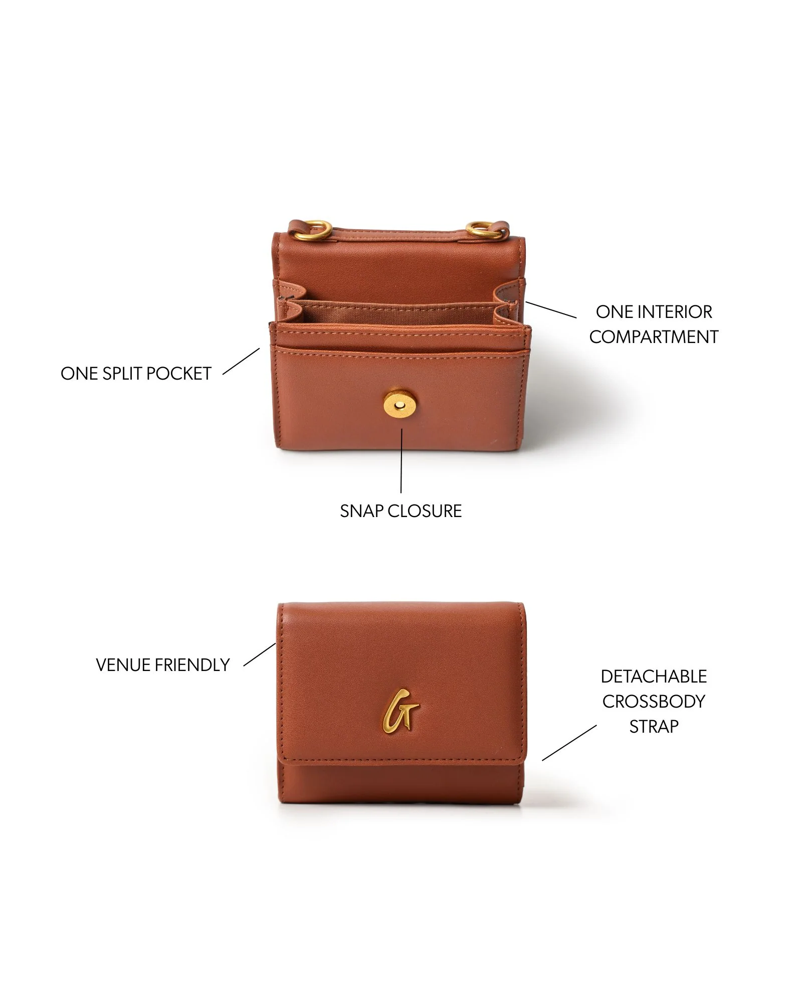 STANDARD GOLD COMPACT WOC - BROWN - Image 7