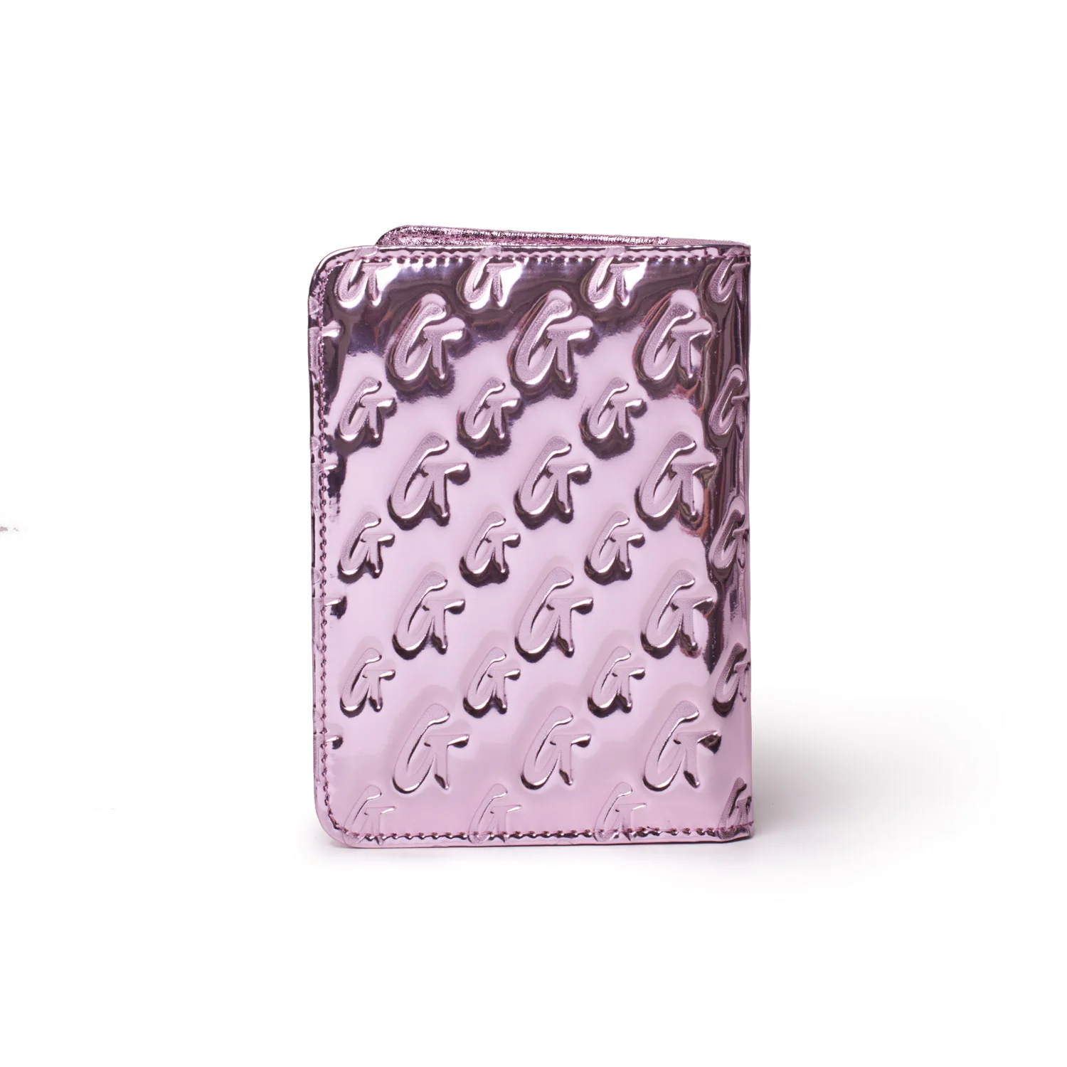METALLIC MONOGRAM PASSPORT HOLDER - METALLIC PINK - Image 3