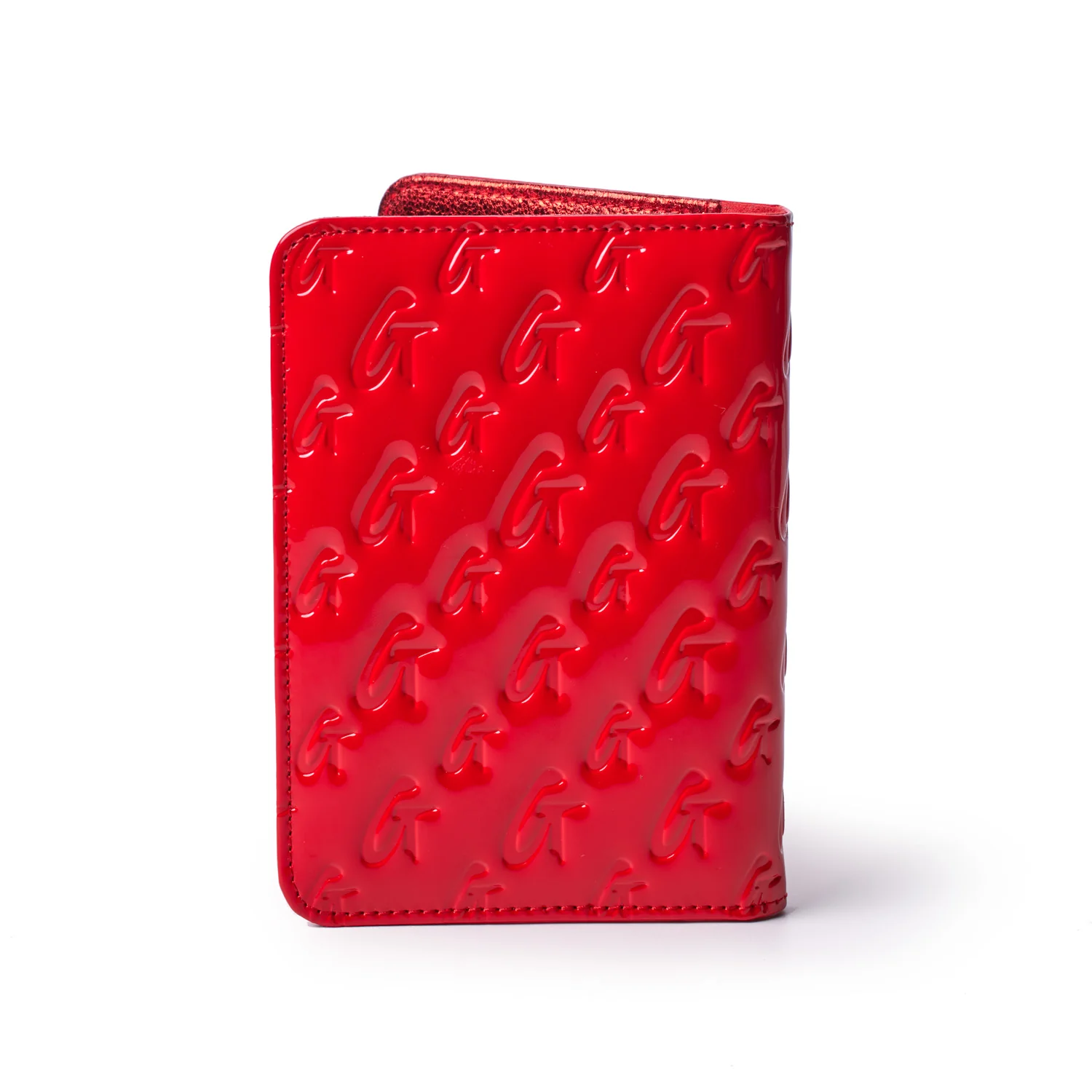 MONOGRAM PASSPORT HOLDER - MIRROR RED - Image 3